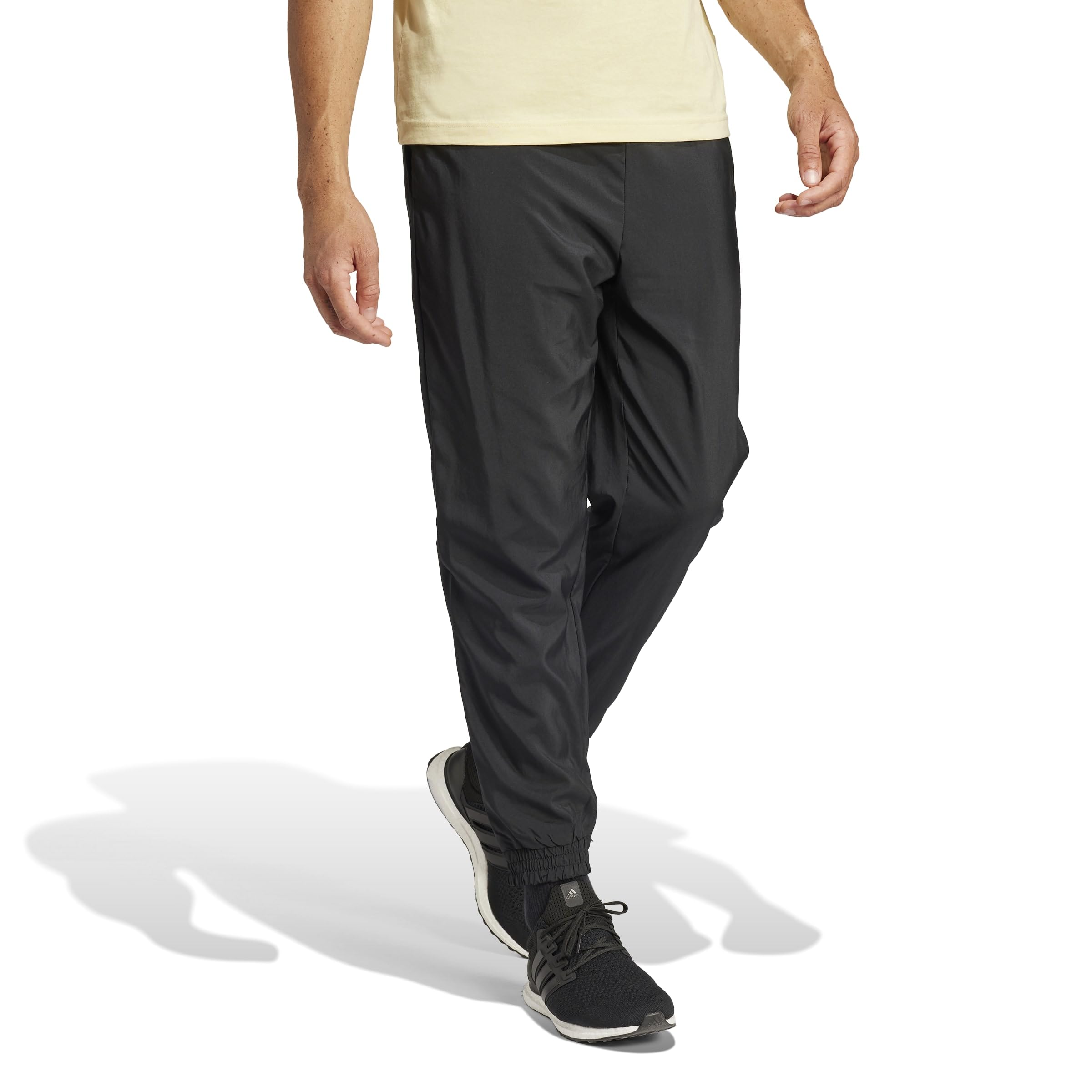 adidas Men's Essentials SMALL Logo Stanford Pant Elasticated, Black/White, XL 6