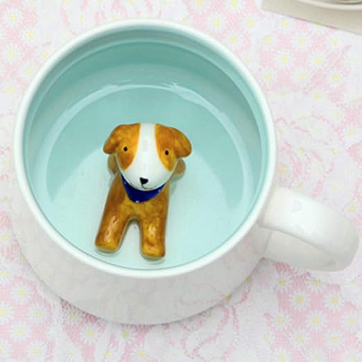 3d dog mug