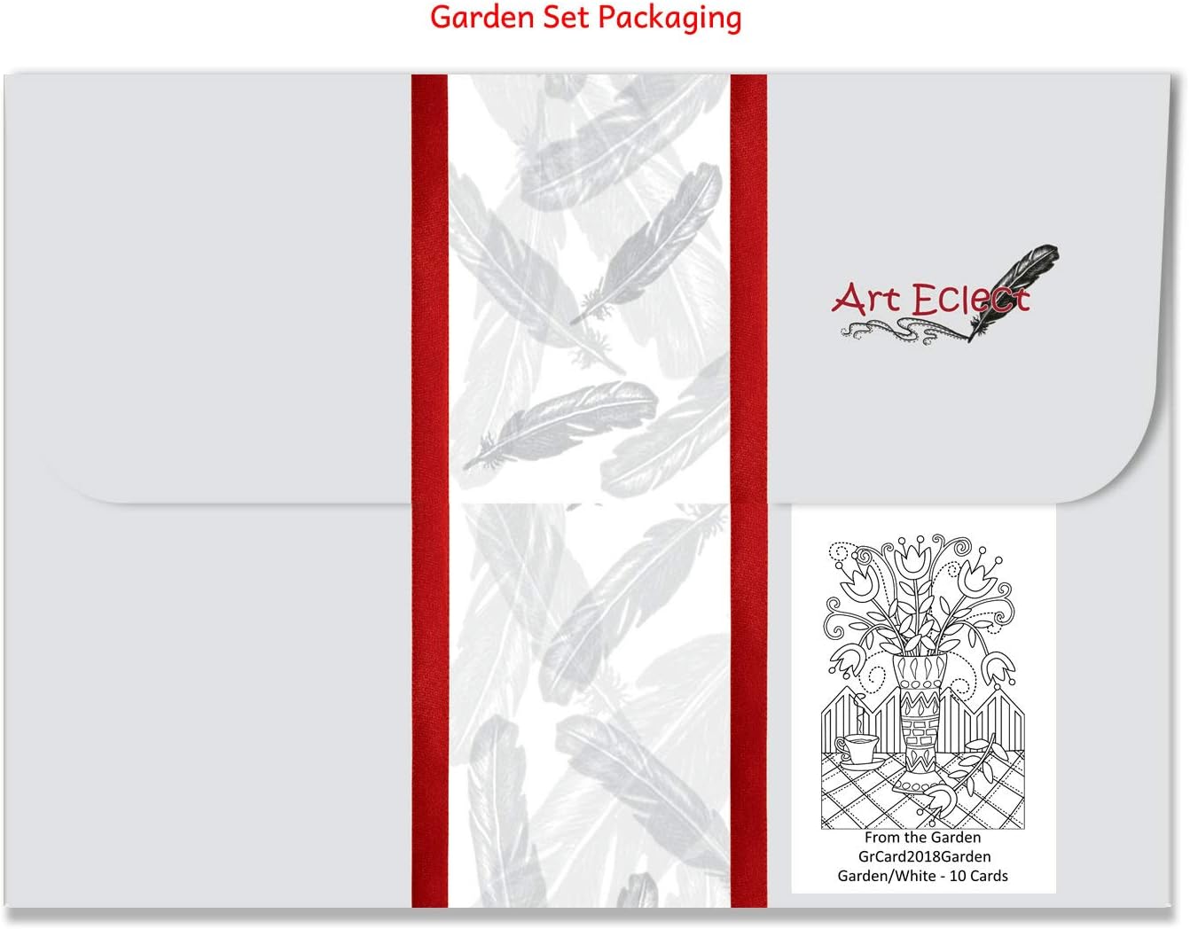 Art Eclect Adult Colouring Flower Greeting Cards for Birthdays and Thank You Note Cards (10 Cards and 10 White Envelopes - Image 4