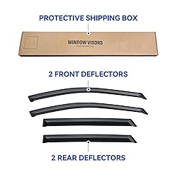 Window Visors Rain Guards Shield for 2013-2018