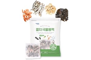 ADDERENITY Jeju Island Radish, Korean Dried Seafood Mixed Dashi Pack (15g×27 Packs), 제주 무 다시팩
