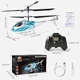 VATOS RC Helicopter 2.4G LED One Key Take Off Altitude Hold Indoor view 7