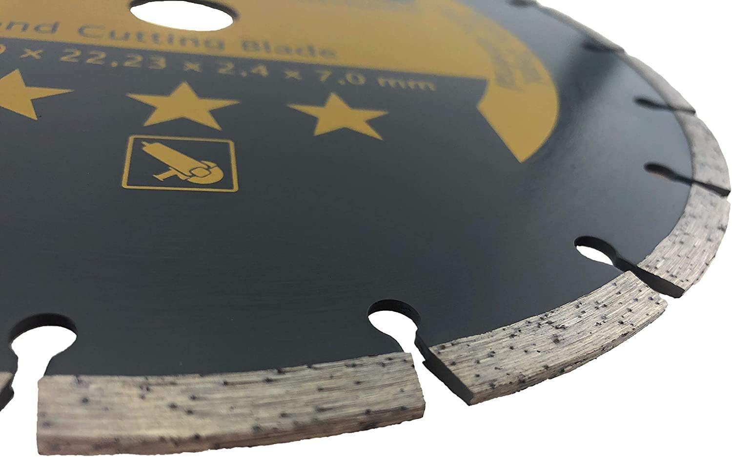 PRODIAMANT set of 2 universal diamond cutting disc 230mm 9inch x 22.2 mm concrete, stone, brick 9 inch diamond disc 7mm segment - Image 5