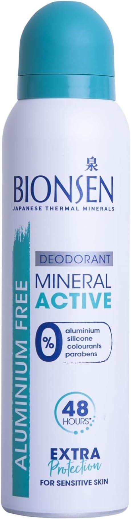 Bionsen Mineral Active Deodorant Spray 150ml Aluminium Free Vegan Cruelty Free