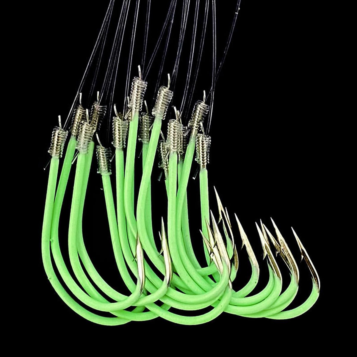 FOLANDO 30 PCS Curve Shank Carp Hooks, Fishing Hair Rigs Tackle Kit barbed hook handmade carp rigs 18#