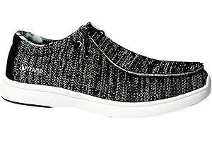 Pyramid Men’s Path Lite “Hey Bro” Slip-On Knit Bowling Shoes - Lightweight Seamless Design, Athletic Fit, Breathable Knit Upper, Universal Slide Soles