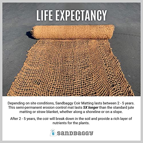 Sandbaggy Coir Mat Erosion Control Product for Stopping Soil Erosion