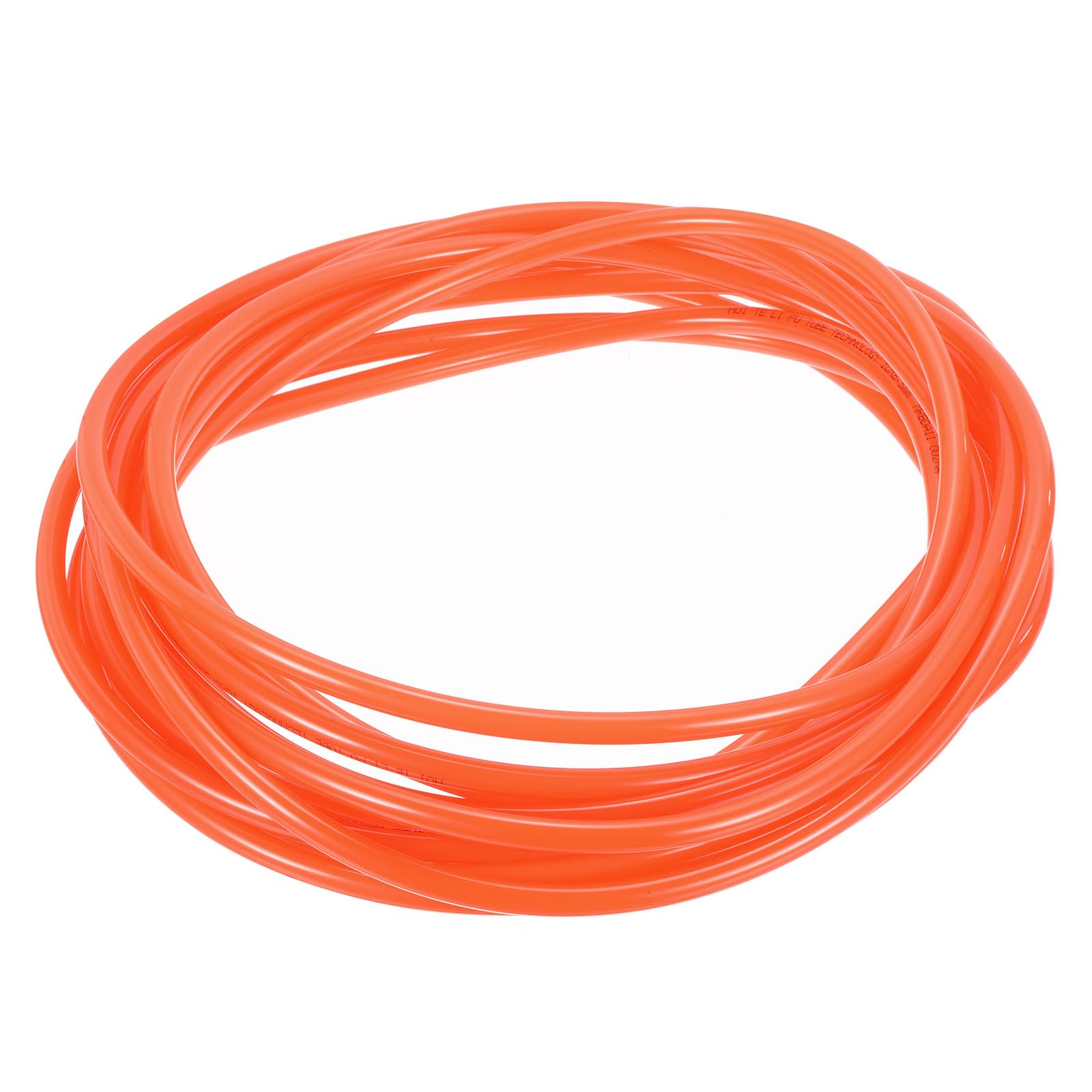 Rebower Pneumatic Tubing Pipe,10mm x 6.5mm Orange PU Polyurethane Tube,32.8FT 10M,PU Air Line Tubing Hose Tubes for Air Compressor,Fluid Transfer,Air Brake