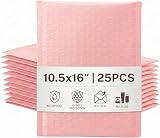 Switory 25Pcs Pale Pink Bubble Mailers 26.7x38cm Self Seal Polymailer Bags