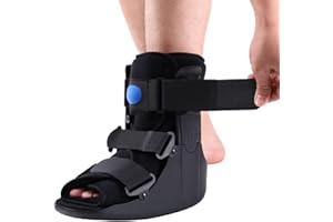 Keatifyan Air Cam Walking Boot, Short Walker Boot Fracture Boot for Sprained Ankle and Achilles Tendon, Inflatable Orthopaedic Boot for Broken Foot Post-Op Rehab (Small)