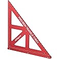AKNgoes Precision Triangle Square 12inch, Metric & Imperial Scale Framing Square for Precise 90 and 45-Degree Measurement, Aluminum Alloy Architect Ruler for Carpenter
