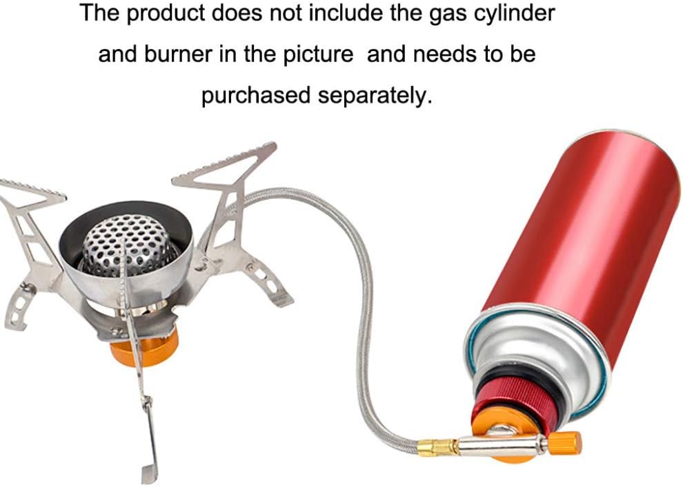 SUNFUA 2 Pcs Gas Adapter Outdoor Hiking Camping Stove Adapter Convertor Stove Connection for Butane Canister to Screw Gas Cartridge - Image 4