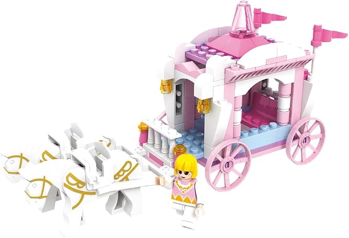 Amazon Cogo プリンセス オーロラ姫 馬車ブロック おもちゃ シンデレラの馬車 女の子向け 98pcs Cg3267 おもちゃ おもちゃ