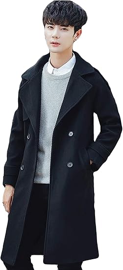 Amazon Alhyla メンズ 秋 冬 コート 紳士服 無地 厚手 紳士服 細身 メンズ ラシャコート ハンサム ジャケット メンズ ファッション おしゃれ コート アウター チェスター カジュアル かっこいい ジャケット コート ジャケット 通販