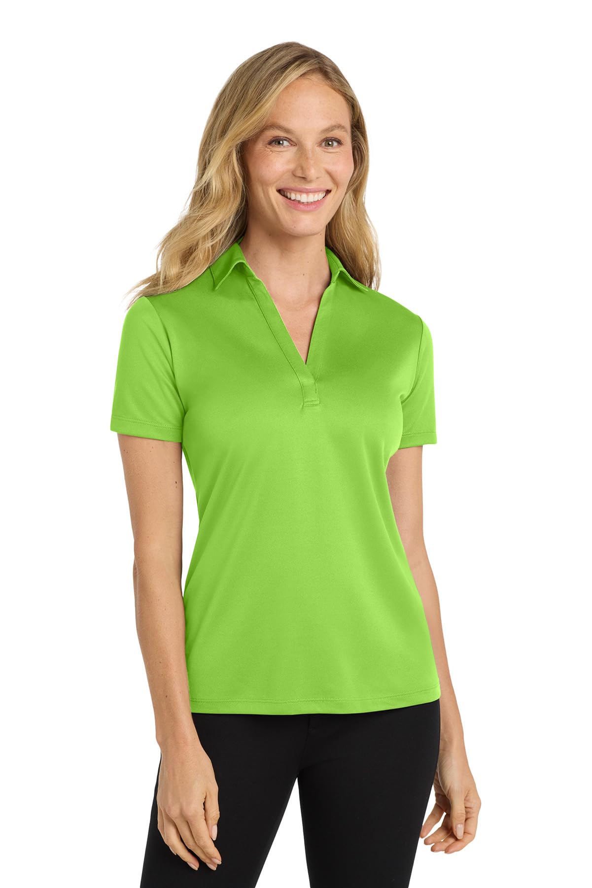 Joe's USA Ladies Silk Touch Golf Polo Shirt-2XL-Lime