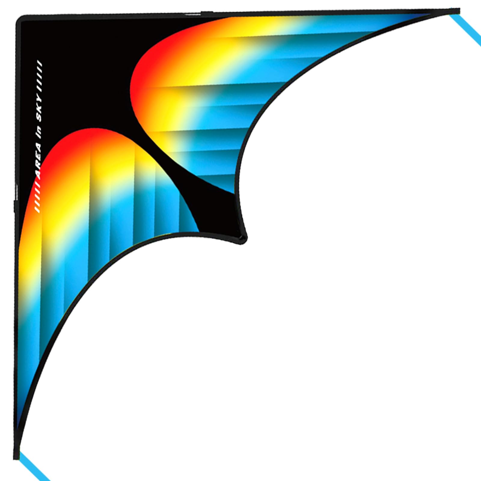 Delta Kite for Adults and Children - 60 x 30 inches - Single Line Flight Kite, Easy to Fly - Complete with 300 ft Kite Line and Handle — image 1