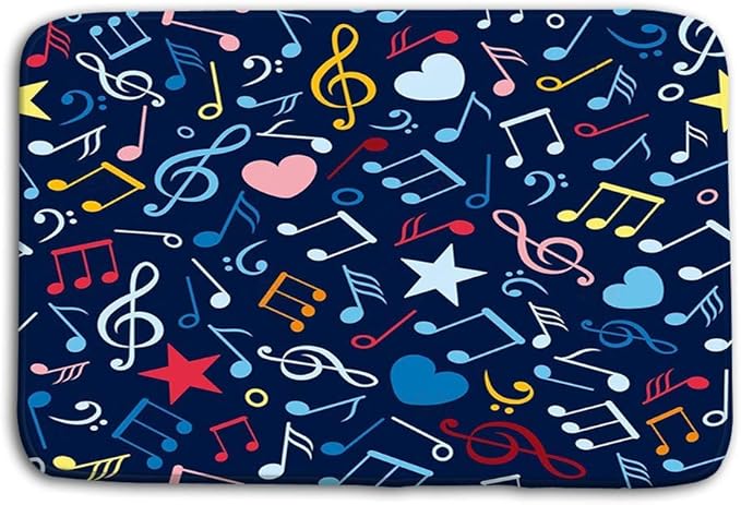 LiminiAOS Piso de la Cocina Baño Alfombrillas de Entrada Alfombra Notas