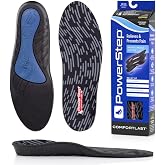 PowerStep Comfort Last Insoles, Cushioning Gel Insoles for Standing All Day, Foot Arch Discomfort, Heel Pain, Heel Spurs, All Day Comfort, Made in the USA