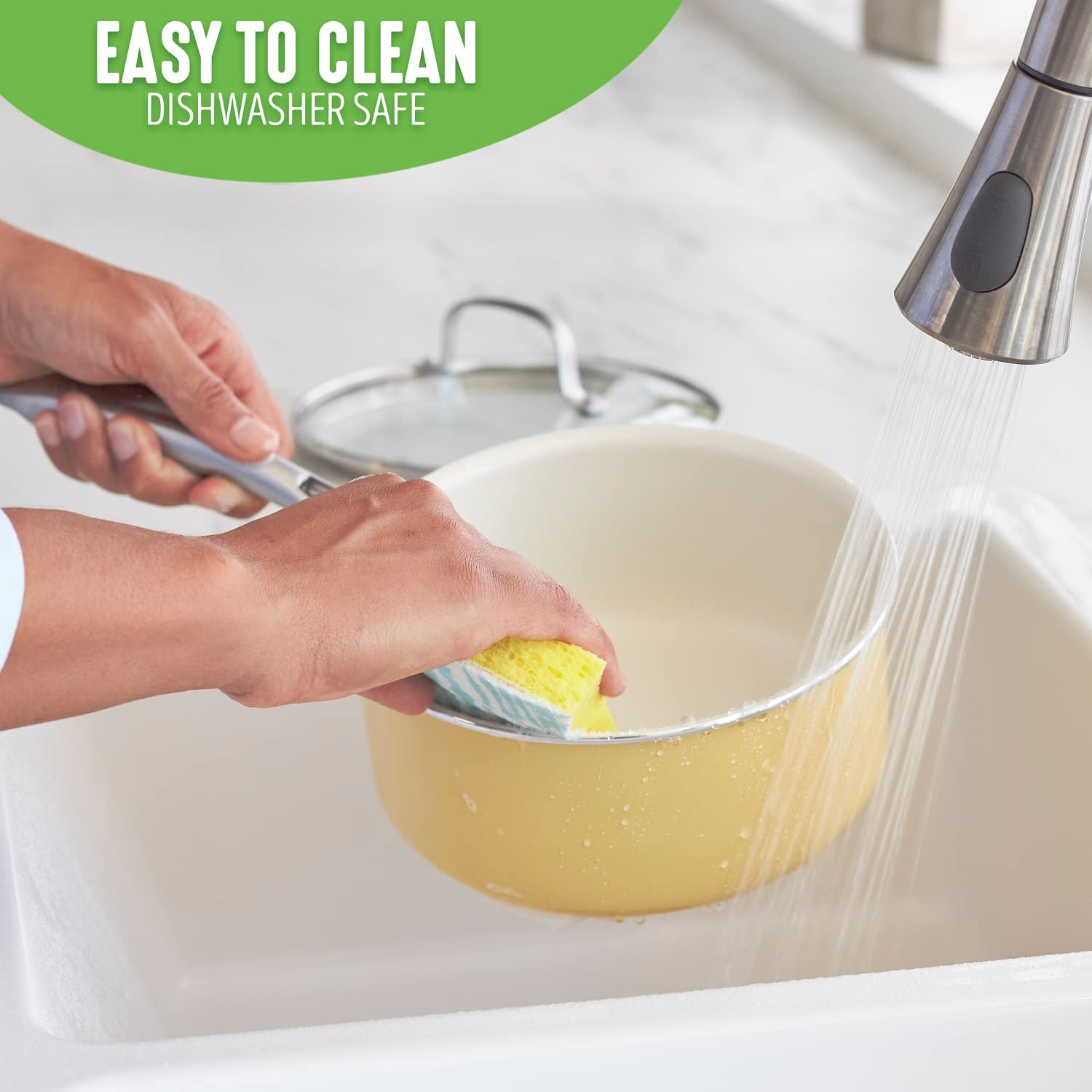 GreenLife Artisan Healthy Ceramic Nonstick, 12 Piece Cookware Pots and