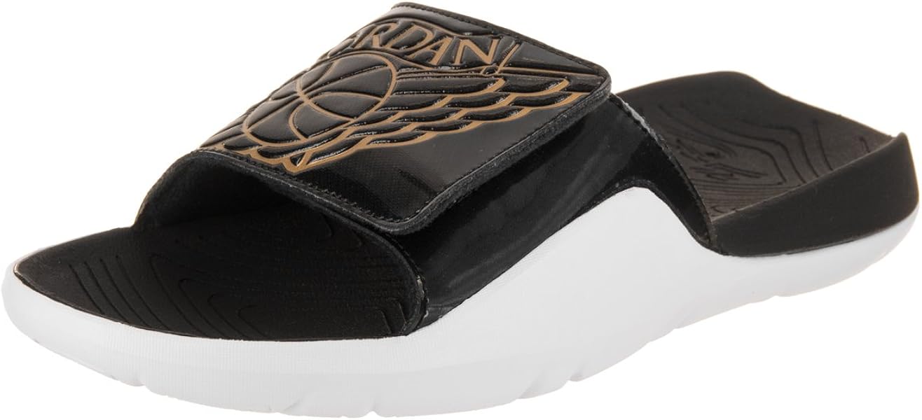 all black jordan sandals