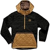 Howler Bros Men's Voltage Quilted Pullover, Black N' Gold