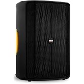 SKP PRO Audio Q10 MKII 10-Inch Portable PA System &amp; Party Speaker, 1300W Powered Bluetooth Speaker with DSP, 3-Channel Mixer &amp; XLR Out, Durable Active DJ Loudspeaker for Outdoor Events &amp; Stage