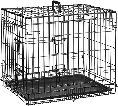3 AmazonBasics+Double+Door+Folding+Metal+Crate