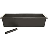 Bar Maid 14" x 5" Black Bar Drain Tray with Drain Tube | Restaurant service, Great for Glassware, Bar Sinks and High-volume Service
