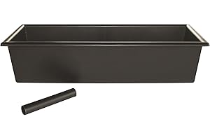 Bar Maid CR-760 Black 14 x 5" x 3" Bar Drain Tray with Extension"