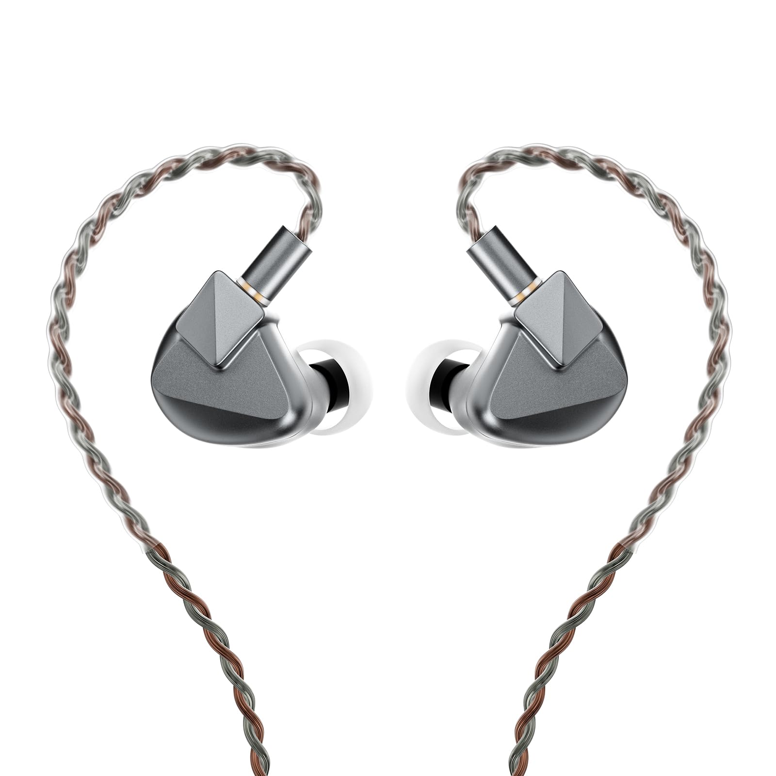 Photo 1 of Letshuoer S12 Ultra 14.8mm Planar Driver in Ear Monitor IEM,HiFi Wired Earphones with Detachable 2pin 392-Core Silver-Plated Cable for Musicians Audiophiles (Gunmetal Grey, 3.5mm/4.4mm Connector)