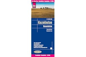Kazakhstan 2016 : Rip & Waterproof Map by Reise Know-How (English, Spanish, French, German and Russian Edition)