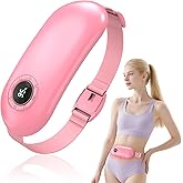 Heating Pad for Period Cramps, 3 Heat Levels and 3 Massage Modes, Portable Heating Pad for Menstrual Cramps Relief, Electric Heat Belt, Christmas Gifts for Women and Girl Stocking Stuffers(Pink)