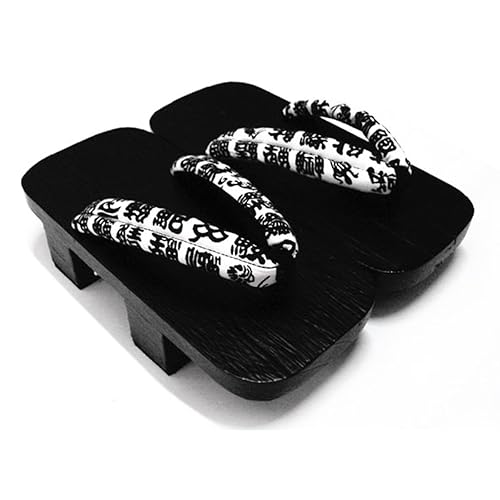 Amazon エリンネ 下駄 二枚歯 黒台 メンズ レディース 男女兼用