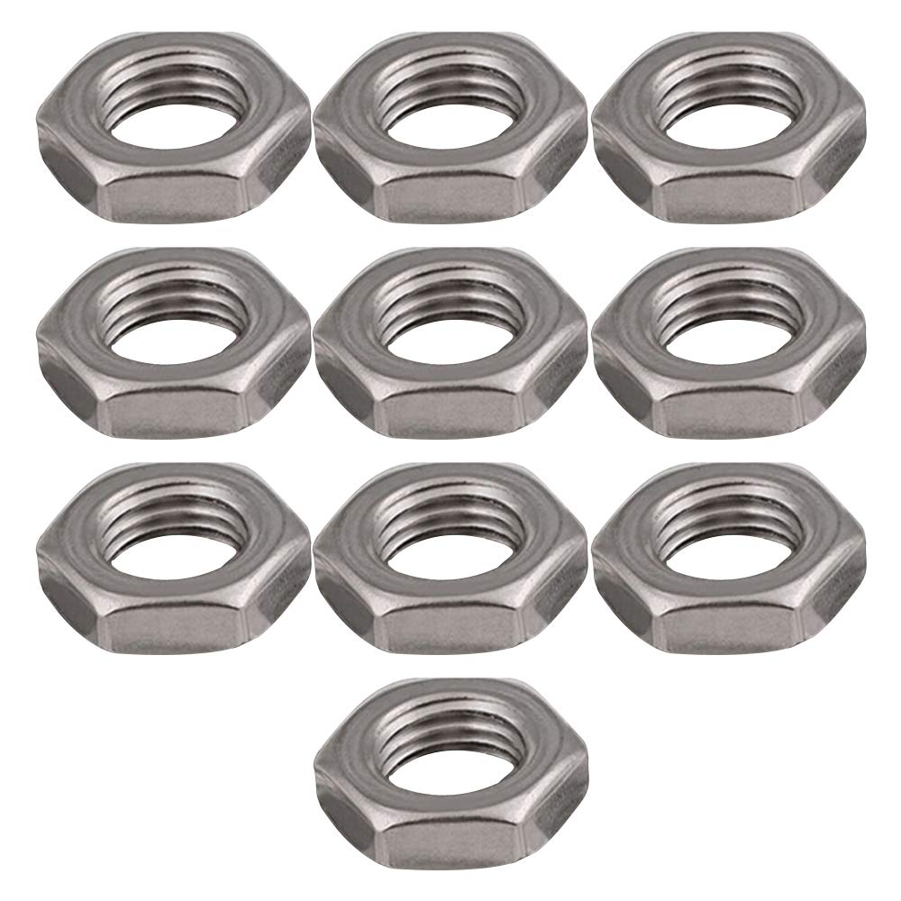 YOFASEN Hex Screw Nuts - 304 Stainless Steel Hex Nut Hexagon Nuts Metric, M12*18 * 6-10pcs