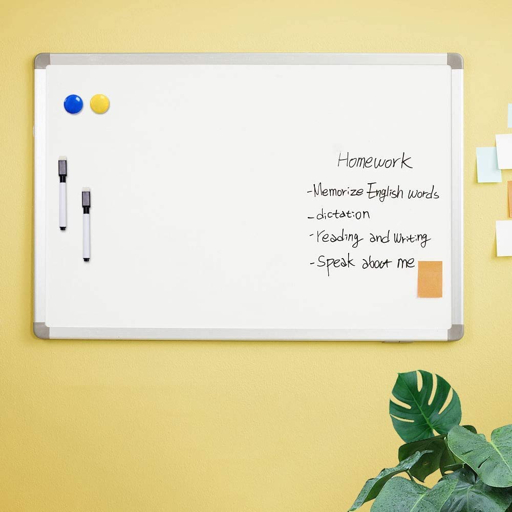 Meetory 20 Stück Whiteboard Marker Magnetisch, 3 in 1 Folienstift Abwischbar Trocken Abwischbar Stift Folienstift mit Radierer, Stift Schwarz für Schule Zuhause Erwachsene Männer Frauen (11.3 * 1cm) 8