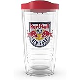 Tervis MLS New York Red Bulls - Primary Logo Made in USA Double Walled Insulated Tumbler Travel Cup Keeps Drinks Cold & Hot, 16oz, Classic