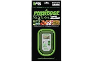 Simply Silver Soil Analyzer - Luster Leaf Rapitest Electronic 3-Way Soil Analyzer - pH, Temperature, Fertility
