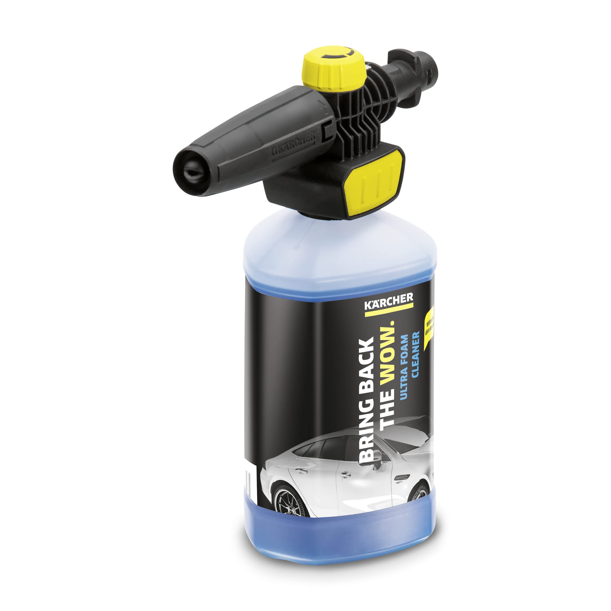 Kärcher FJ10 Foam Nozzle with Ultra Pressure Washer Detergent, Black, Yellow