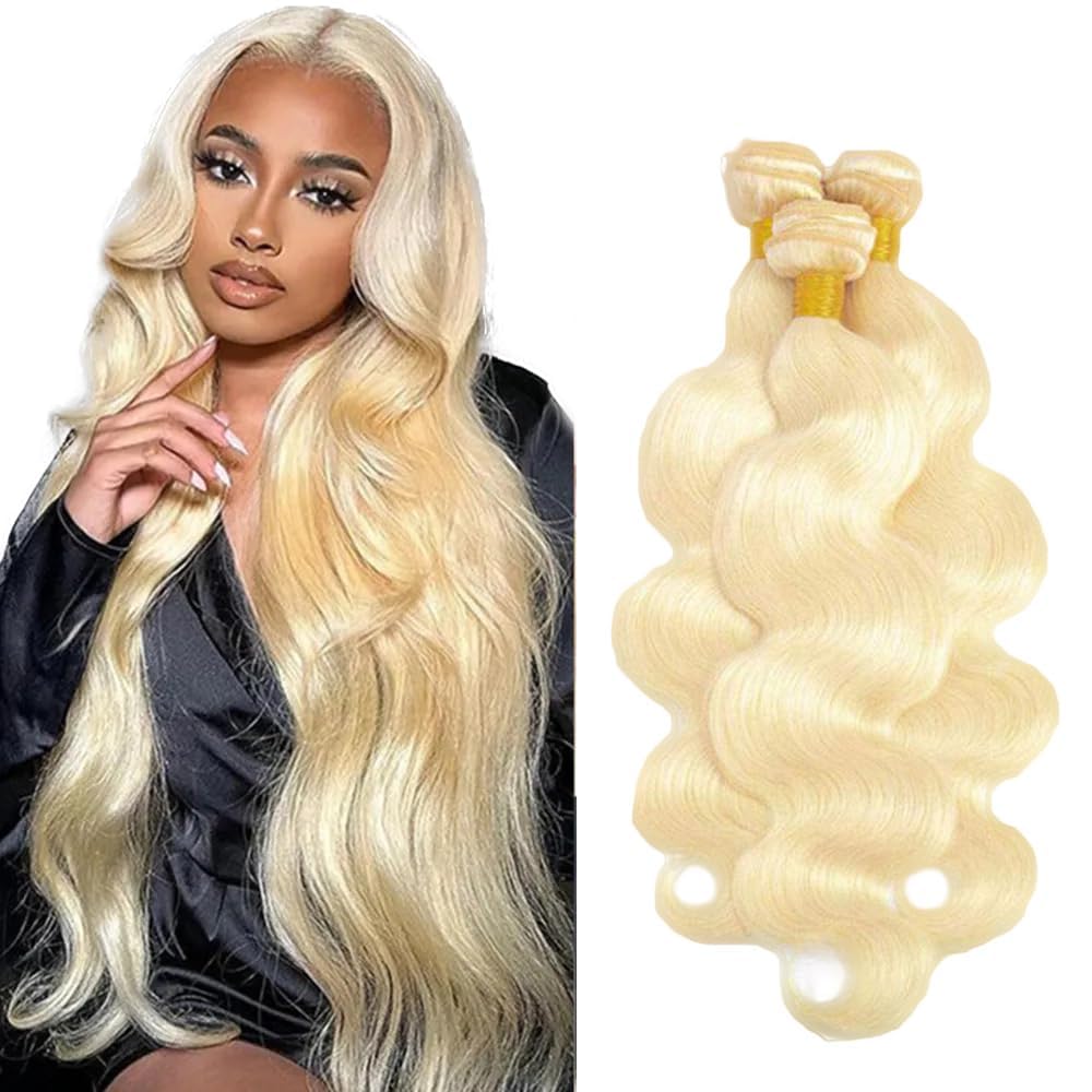 Photo 1 of *MAJOR DAMAGE*
Luxvogue 20 22 24 Inch Inch Blonde 613 Body Wave Bundles Human Hair Unprocessed Brazilian Virgin Quick Weave Bundles Double Weft for Black Women