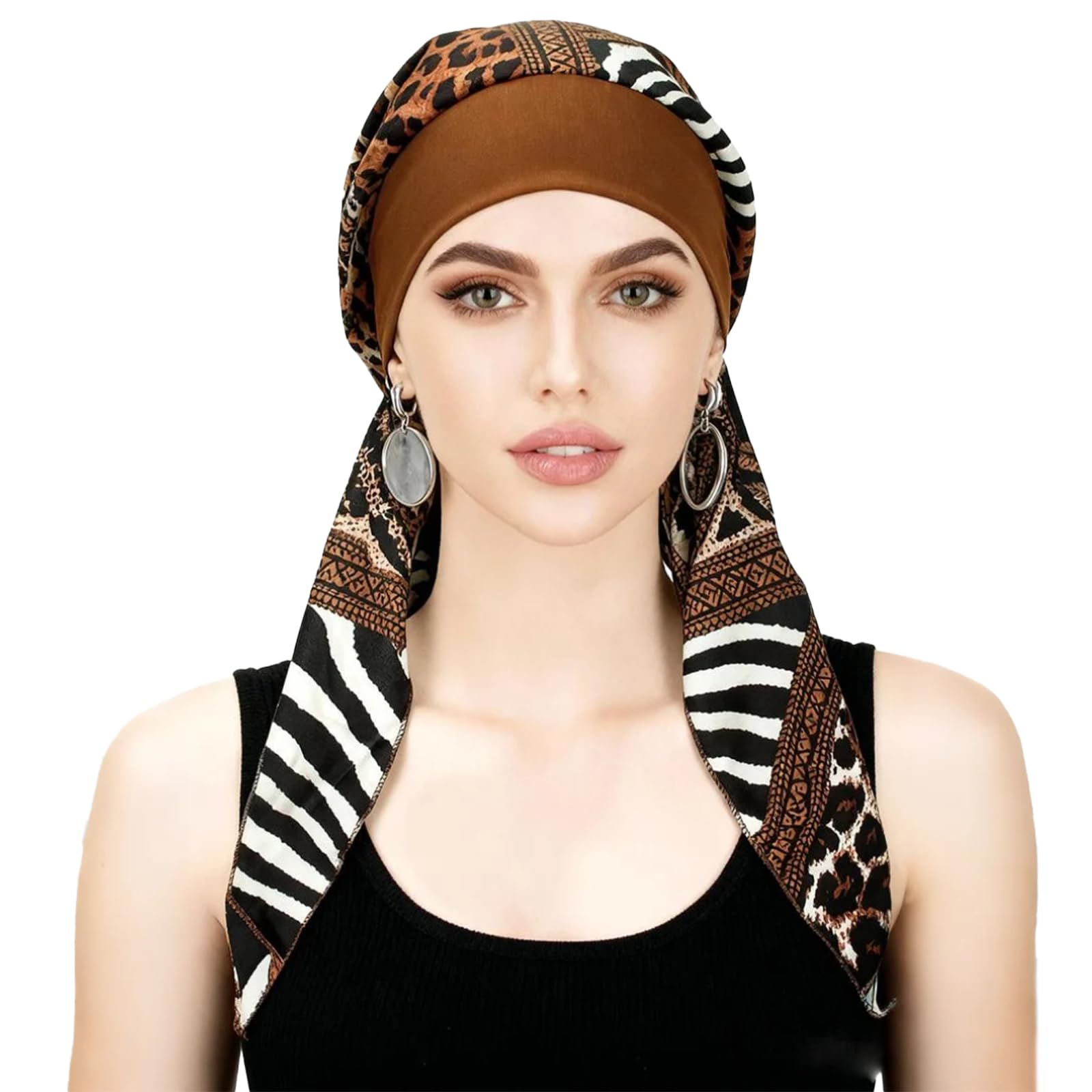 FADACHY Chemo Headwear for Women Head Scarfs Turbans UK Cancer Scarves Bandanas Turban For Cancer Headwear Headwrap Scarfs Cap Silky Muslim Headwrap