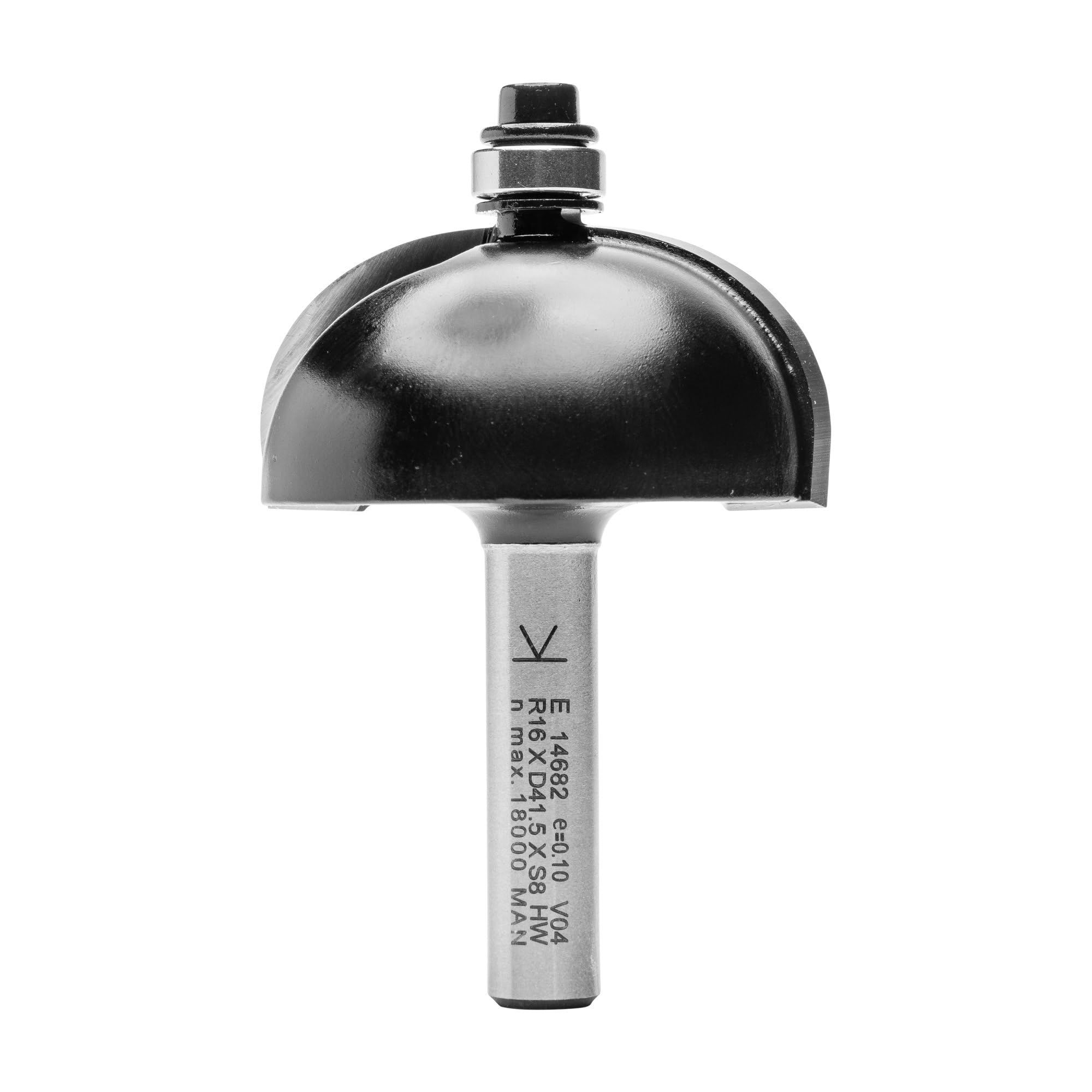 ENT 14682 Cove Cutter TC Shank (S) 8 mm, Diameter (D) 41,5 mm, NL 19 mm, R 16 mm, SL 32 mm, with Ball Bearing