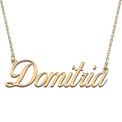 HUAN XUN Customized Custom Simple Any Name Necklace