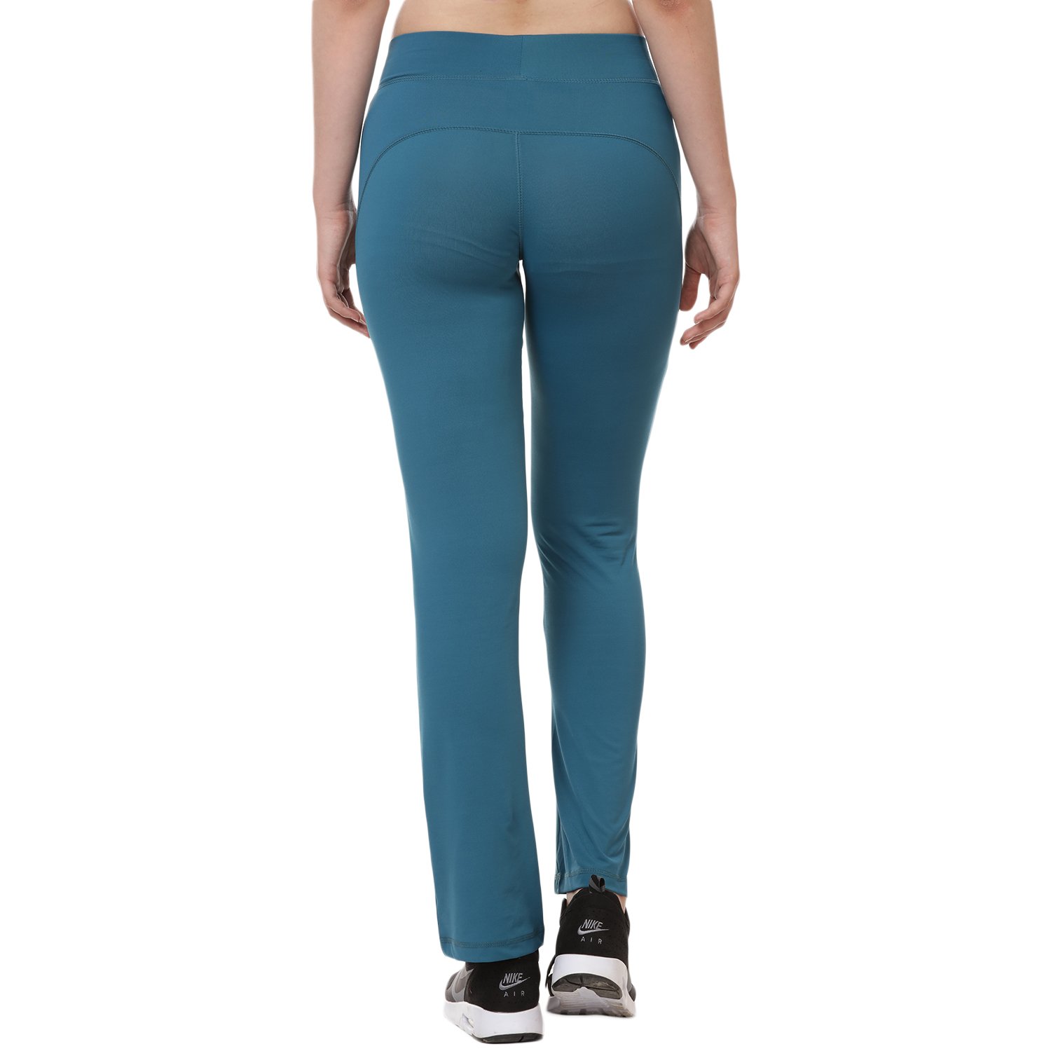 onesport womens solid black track pants-onsp57tel