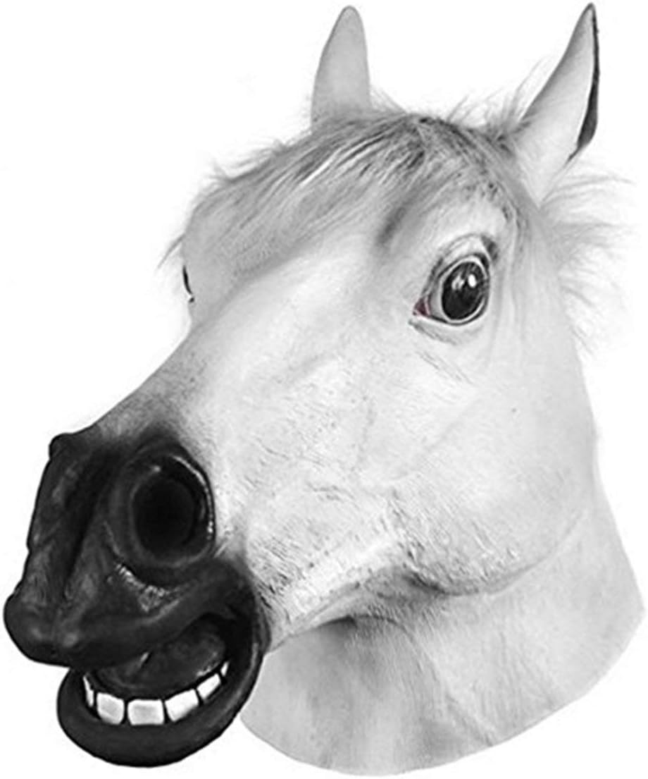 Creepy Horse Head Mask Super Latex Fun hat Purim Halloween