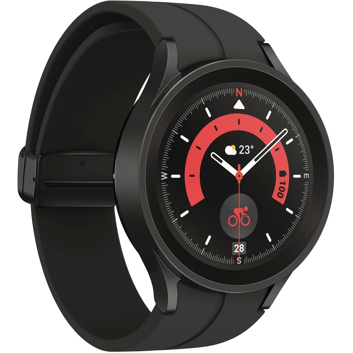Samsung Galaxy Watch 5 Pro 45mm Smartwatch with GPS, Heart Rate, Fitness Tracking - Titanium, Sapphire Glass, Improved Battery