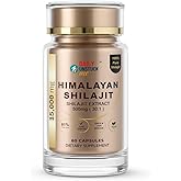 15000 mg Extra Power Himalayan Shilajit Capsules for UNSTUCK Men, Women & Athletes – 81% Fulvic Acid for High Energy, Stamina & Muscle Recovery Support – 60 Vegan Capsules, Lab Tested Once Daily