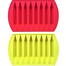 CrayOn 2 Double Tipped, Triangular Silicone Crayon Molds - Makes 16 Crayons (Total)