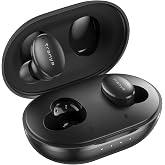 Tranya M20 Fones de Ouvido Bluetooth - 30 Horas de Bateria, À Prova de Suor, App Personalizável, Drivers de 14.2 mm com Grave