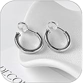 ALRNBY Gold Hoop Earrings for Women Clip On Earrings Dainty Gold Huggie Hoop Earrings for Women Small Trendy Jewelry Gift Non Tarnish