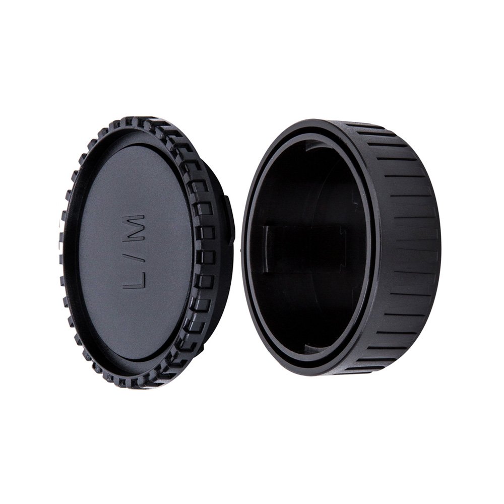 JJC Body Cap + Rear Lens Cap Set for Leica M Mount Cameras & Leica M Mount Lens System (1 Set)